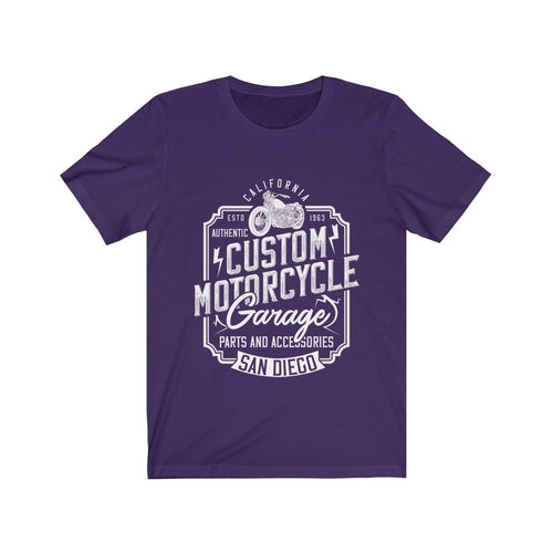 Custom Motorcycle Garage T-Shirt