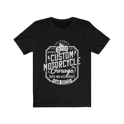 Custom Motorcycle Garage T-Shirt