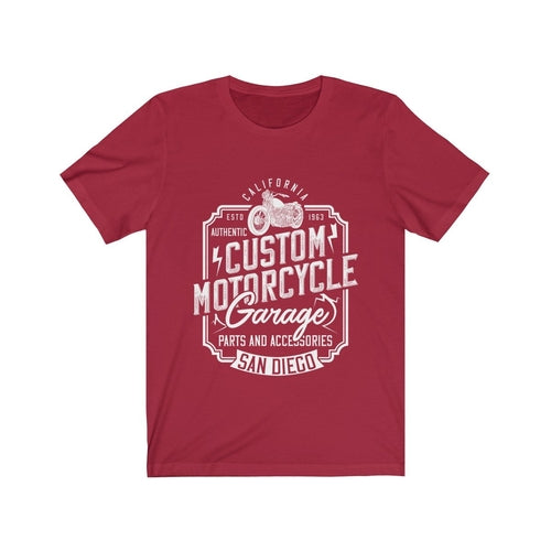 Custom Motorcycle Garage T-Shirt