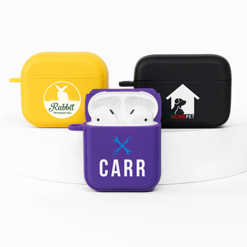 Custom Logo HDX Purple Case Cover for Apple AirPods Gen 1, 2, 3 & Pro