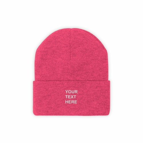 Personalized Knit Beanie, Custom Knit Beanie, With Your Own Text,
