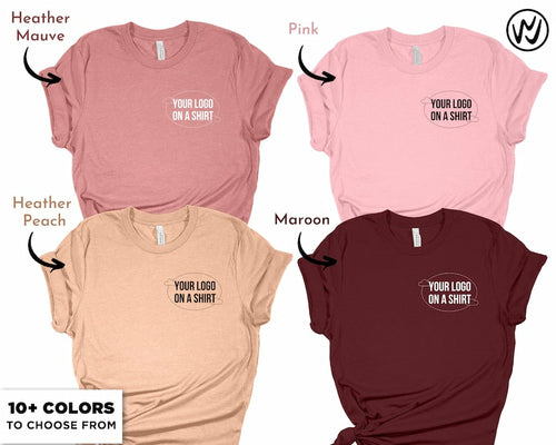 Custom Logo on a Shirt FRONT and BACK, Team Logo Here T-Shirt, Persona