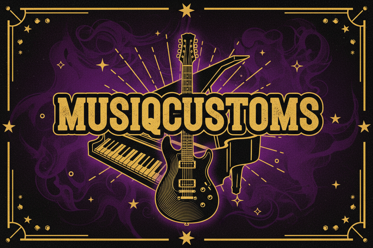 MusiqCustoms Purple Black Poster